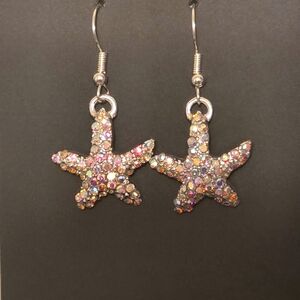 Sparkly Starfish Earrings